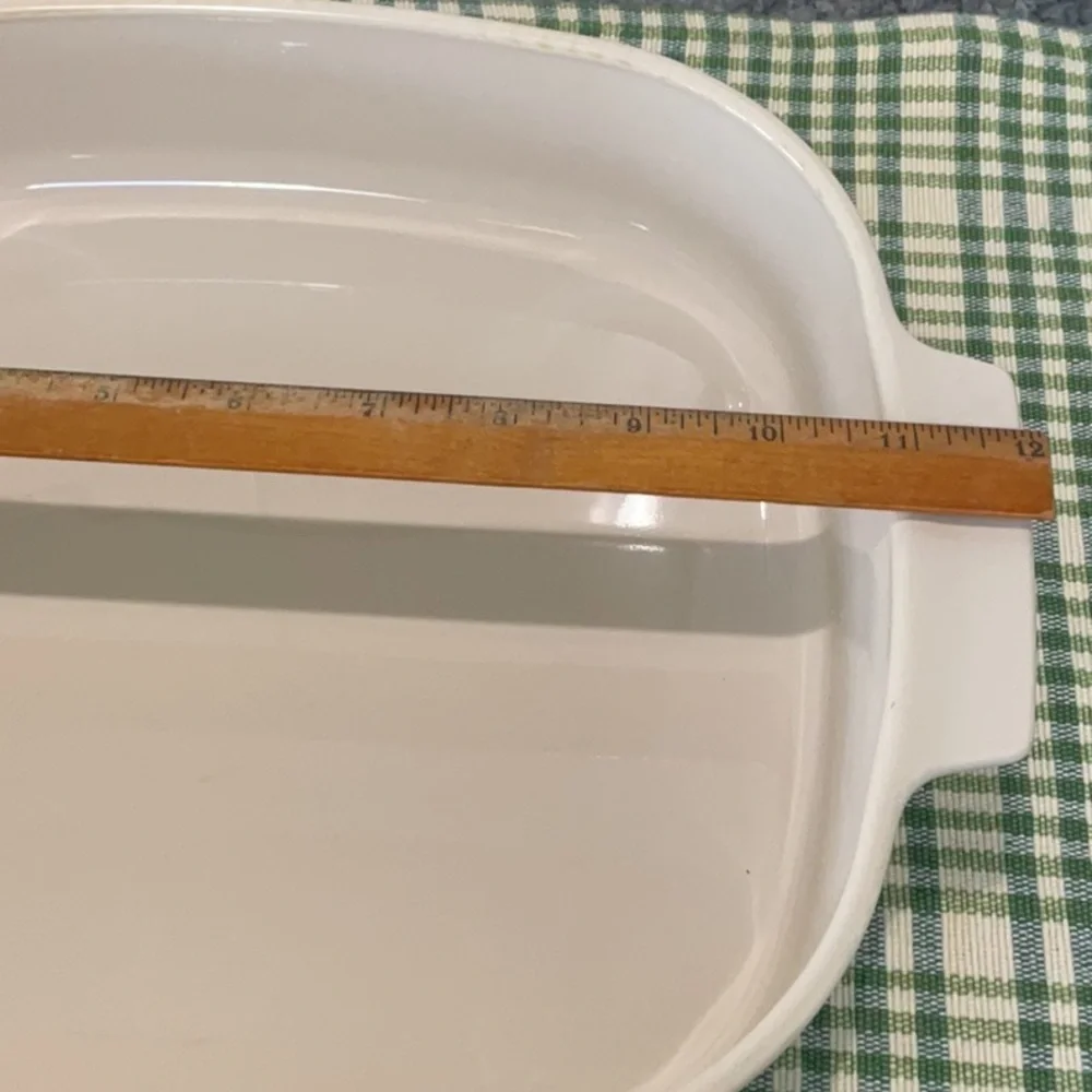 Corning ‘Abundance’ oven dish with brown Pyrex lid.  1990s - Picture 3 of 12